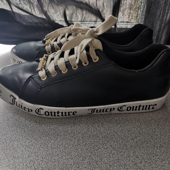 Juicy Couture Chatter Black Sneakers Size 10 - Picture 2 of 9